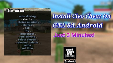 How to install cleo mods in Gta Sa Android 12,13.
